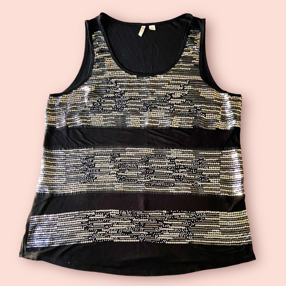 Cato Sequined Tank- Woman’s Plus